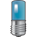 Verlichtingselement schakelmateriaal — Niko E10-lamp met blauwe led voor drukknoppen 6A of signaalapparaten 170-37002